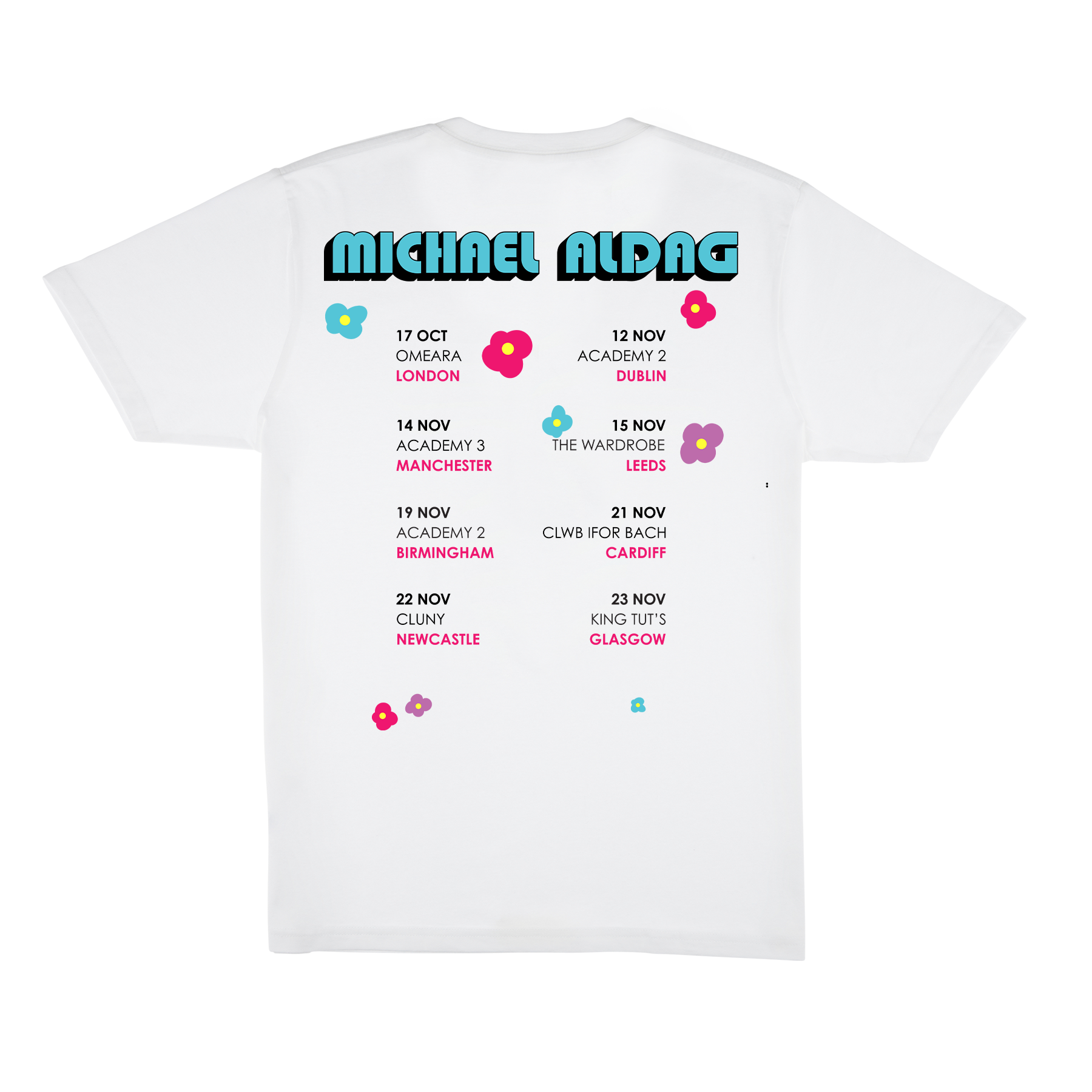 Michael Aldag - Searching for Validation Exclusive Tour White T-Shirt